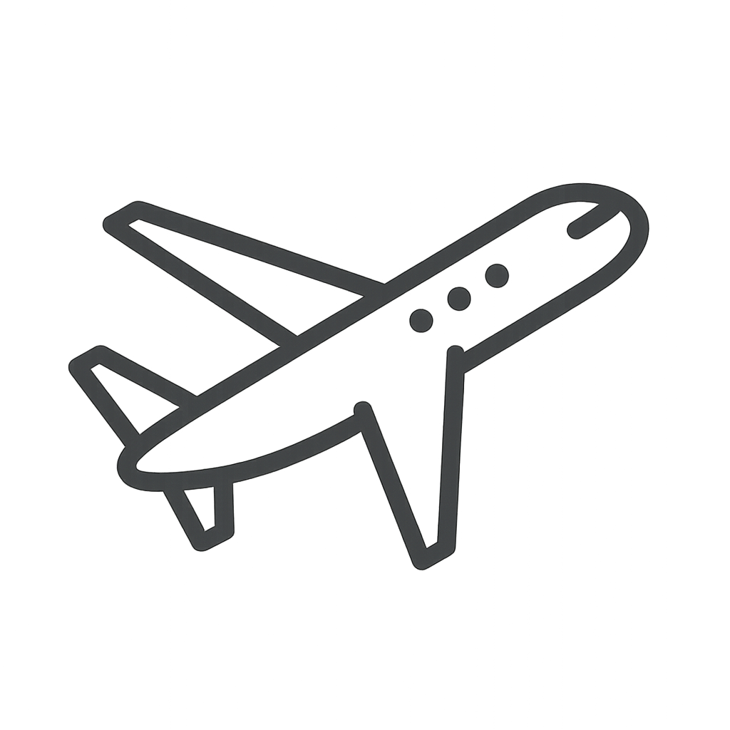un aereo in formato iscritto per sito